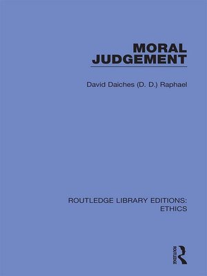 cover image of Moral Judgement